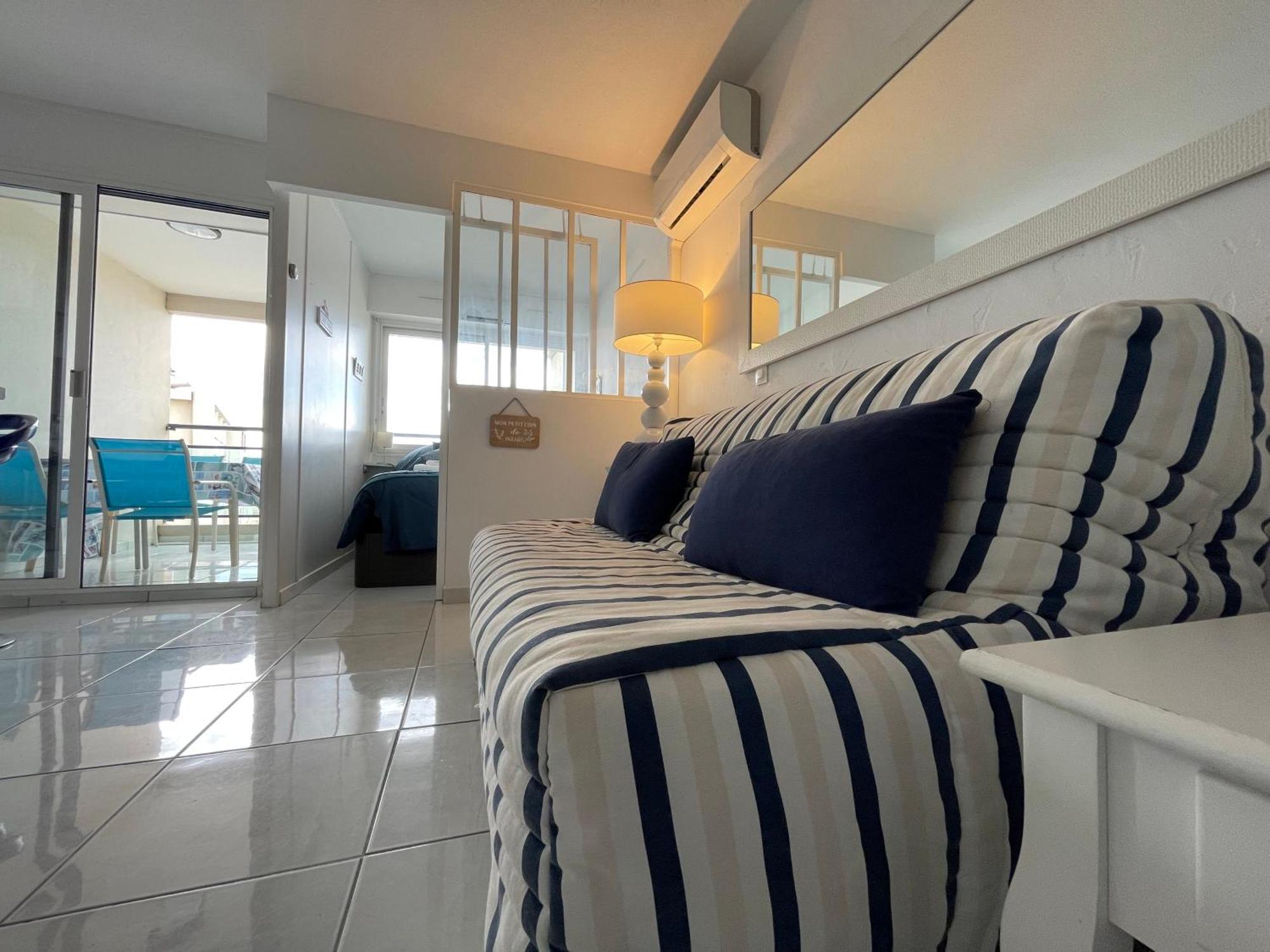 T2 Vue Mer Canet Plage - Le Petit Paradis Εξωτερικό φωτογραφία